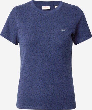 LEVI'S ® - Camiseta 'SS Rib Baby Tee' en azul: frente