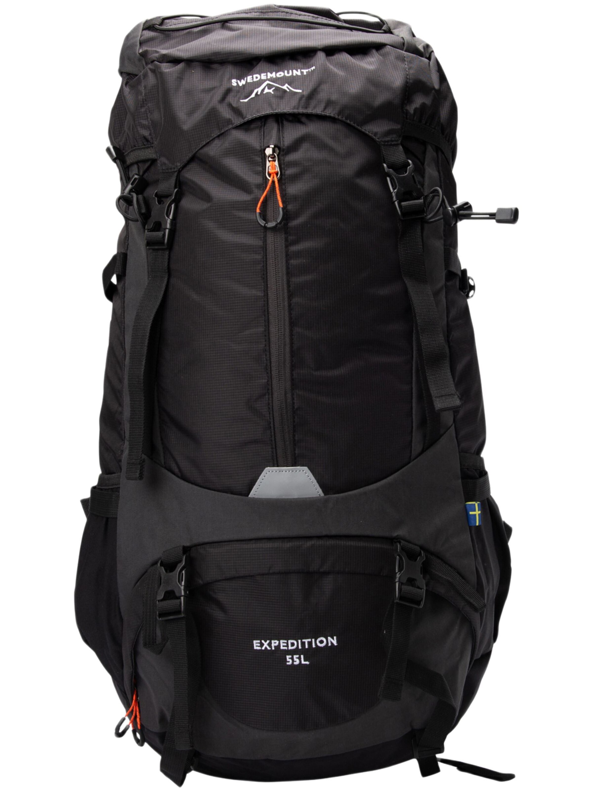 SWEDEMOUNT Sports Backpack 'Expedition' in Black: front