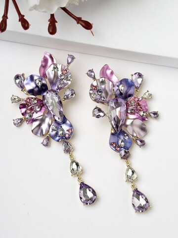 AVANT-GARDE PARIS Ohrringe 'Oksana' in Lila