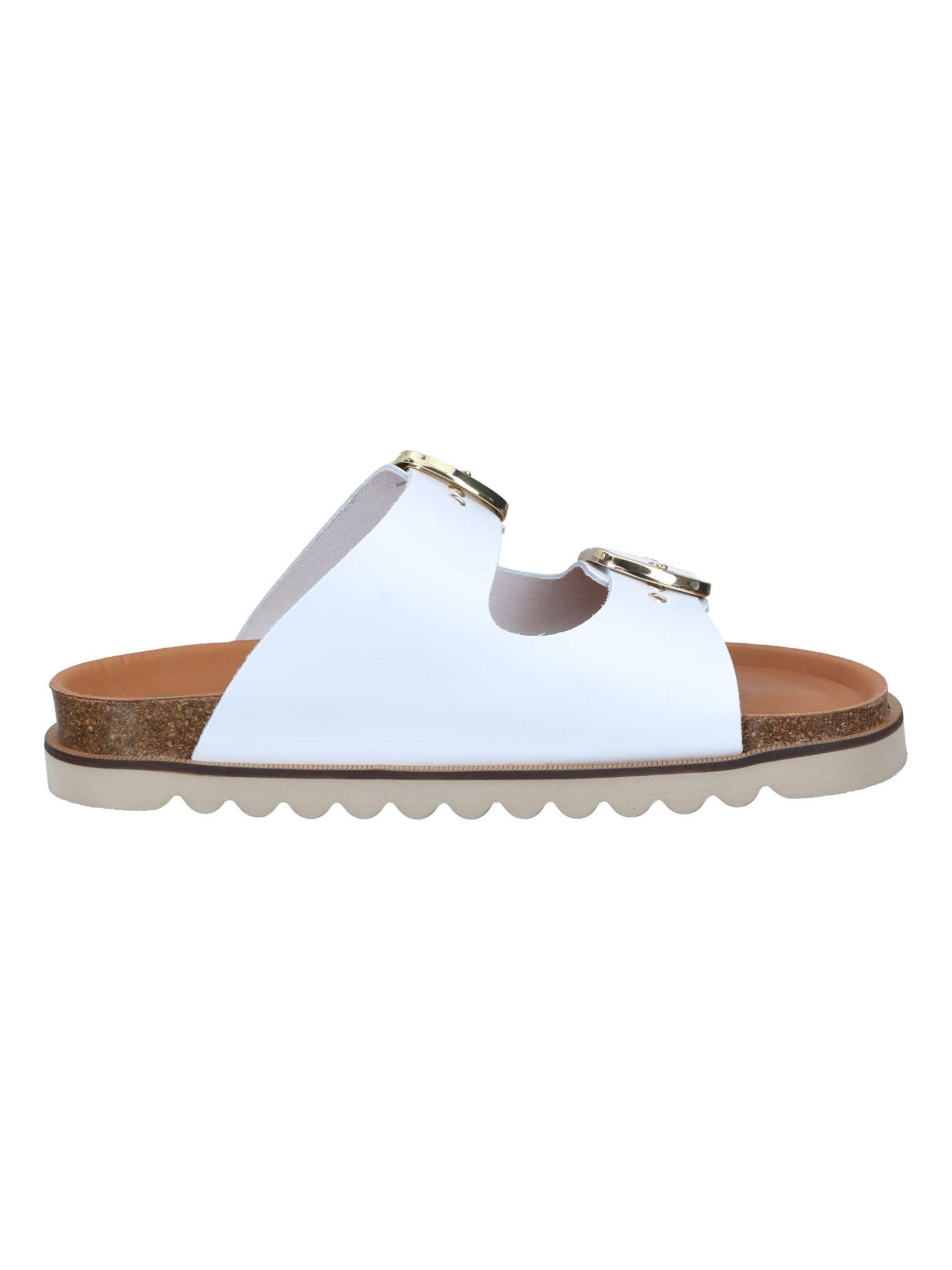 DR. BRINKMANN Mules 'BONILLO' in White