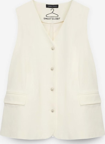 Veste mi-saison Fiorella Rubino en blanc : devant