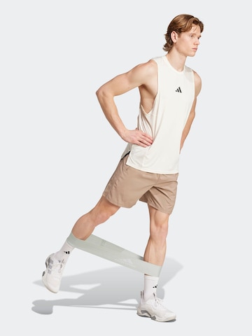 Regular Pantalon de sport 'Train Essentials' ADIDAS PERFORMANCE en beige : devant
