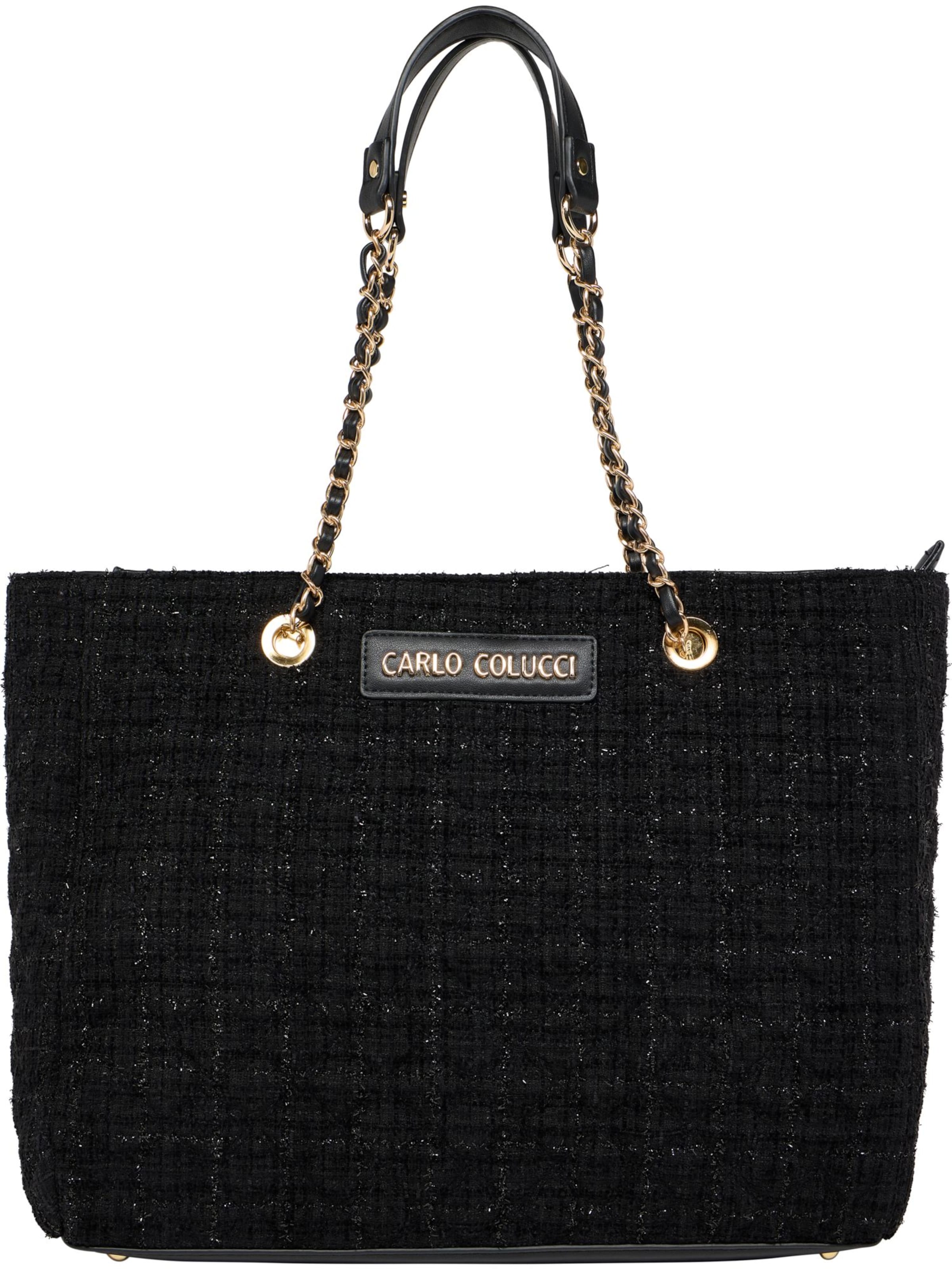 Carlo Colucci Shopper 'Fallucca' in Black / Mottled black, Item view