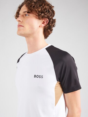 BOSS Funkční tričko – bílá