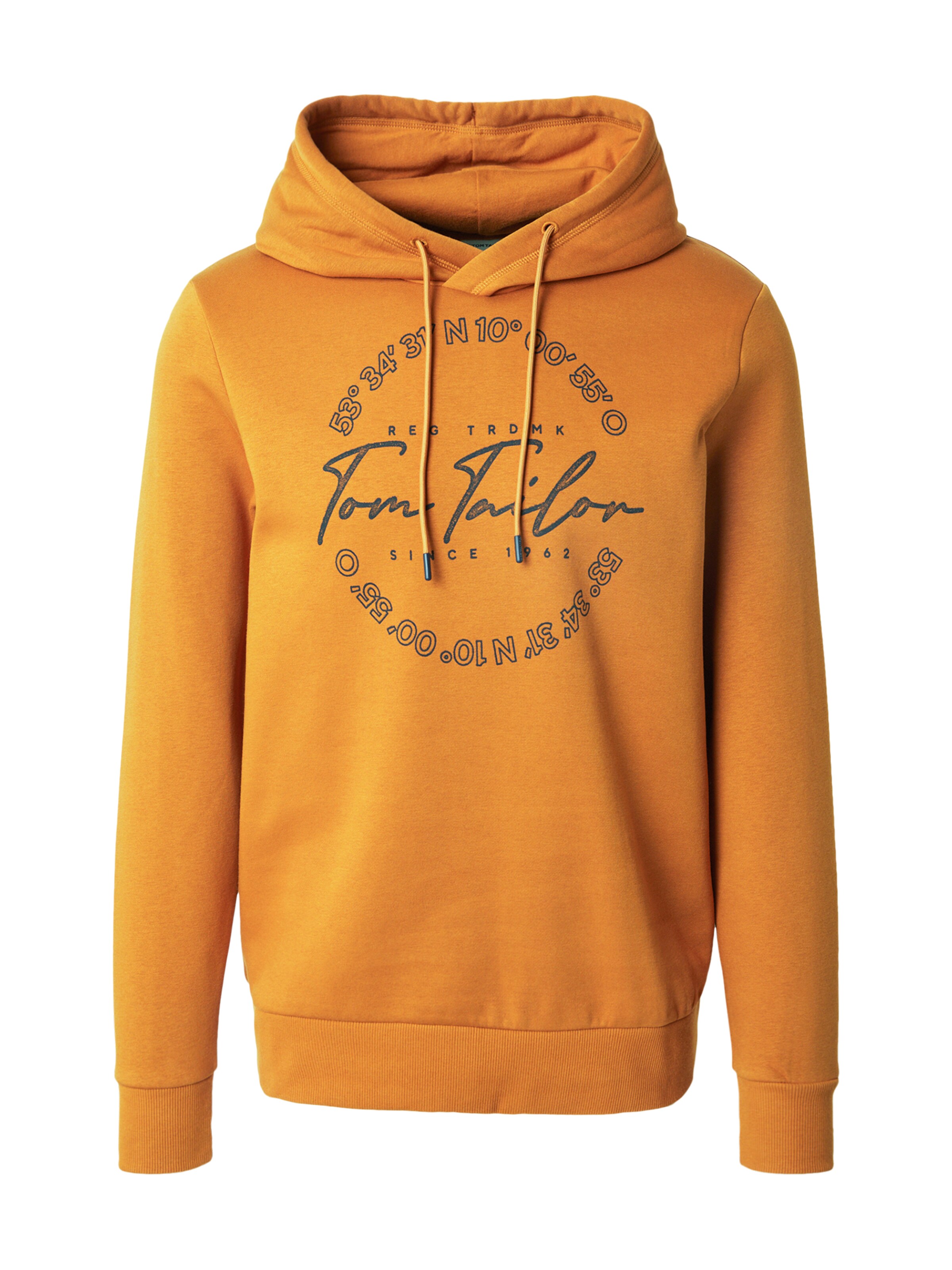 TOM TAILOR Mikina – hnědá: přední strana