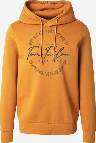 TOM TAILOR Sweatshirt in Brown: front