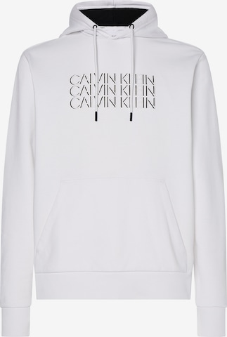 Sweat-shirt Calvin Klein en blanc : devant