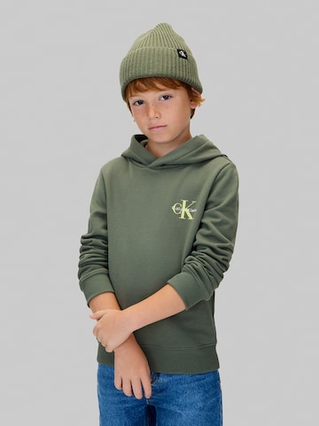 Calvin Klein Jeans Sweatshirt in Green: front