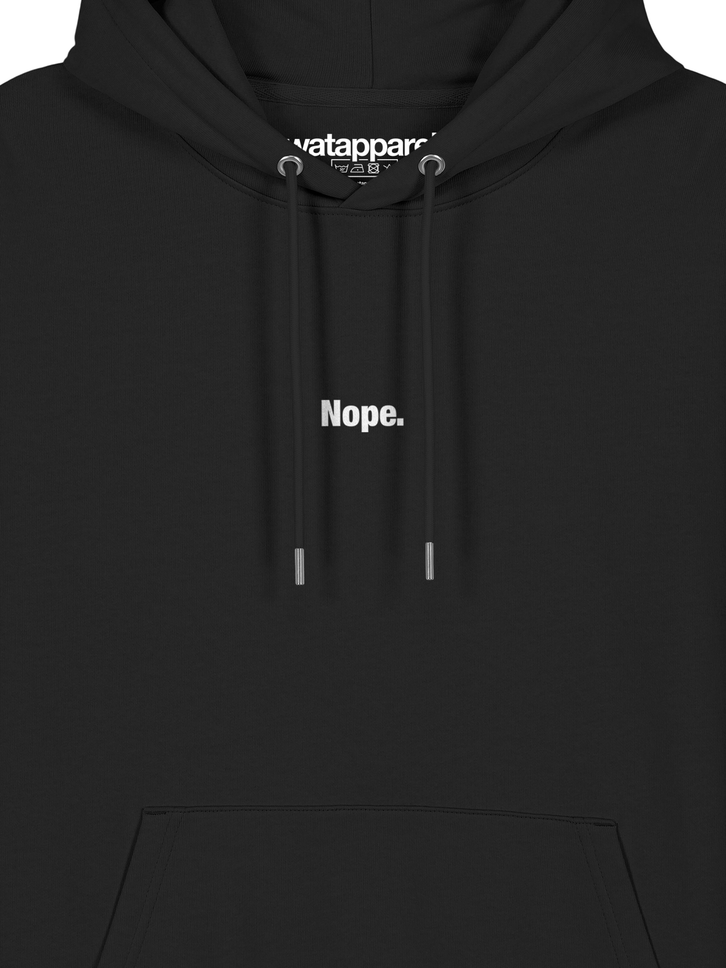 Sweat-shirt ' Nope ' Watapparel en noir