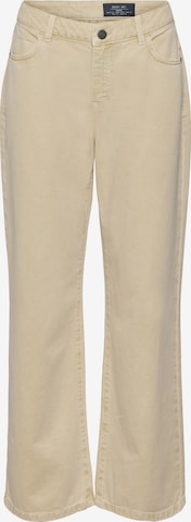 Noisy may Wide Leg Jeans 'Amanda' in Beige: predná strana