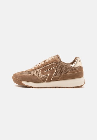 REPLAY Låg sneaker i brun: framsida