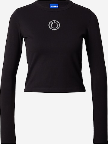 HUGO Paita 'Daliriee' värissä musta: etupuoli