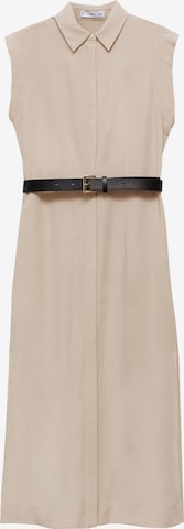 MANGO Dolga srajca 'Cami' | rjava barva: sprednja stran