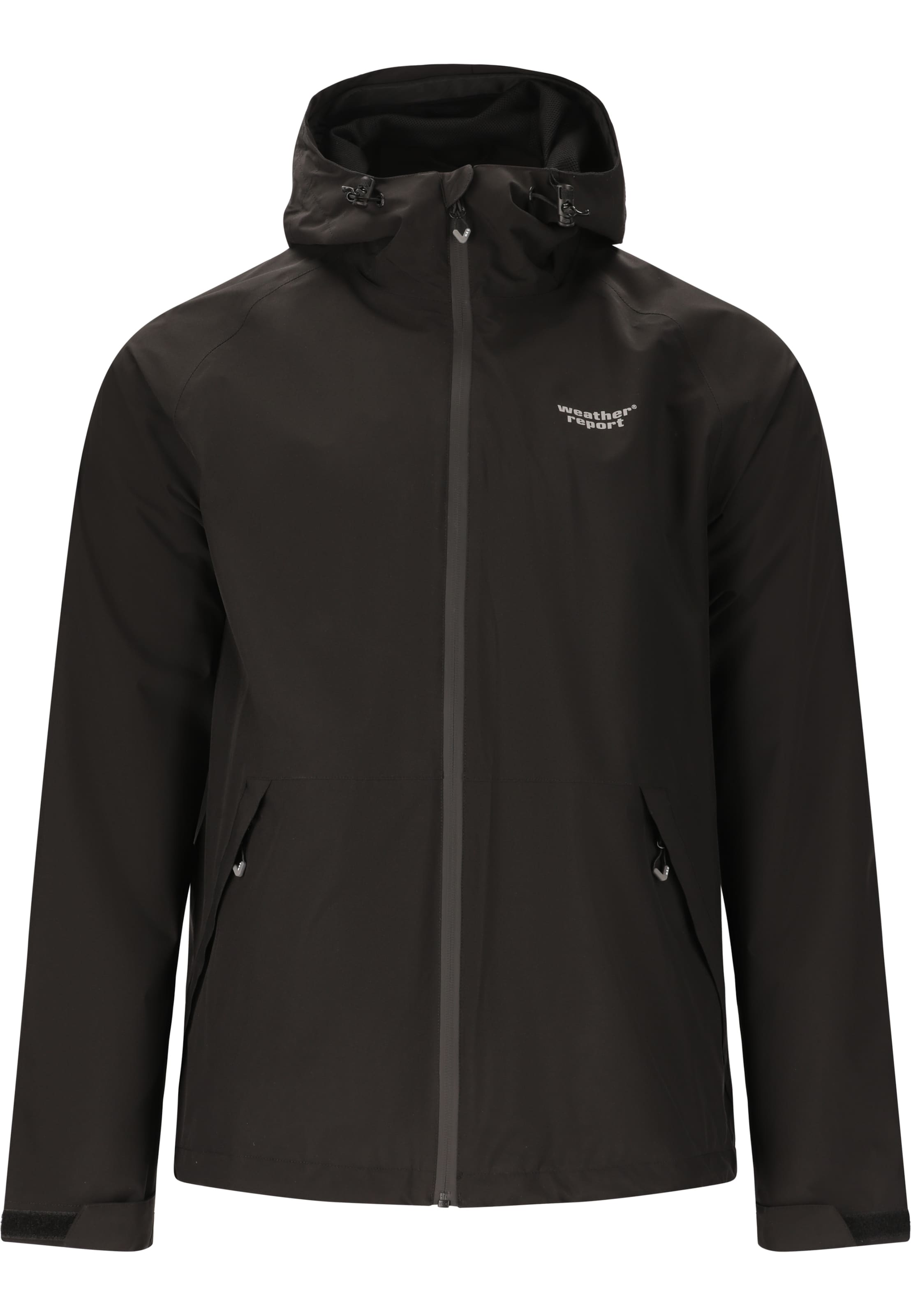 Weather Report Functionele jas 'Gust' in Zwart: voorkant