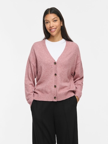 VILA Knit Cardigan 'VIRil' in Pink: front