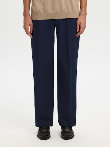 SELECTED Loose fit Pants 'SLH220-FINN' in Blue