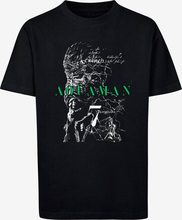 ABSOLUTE CULT Shirt 'Aquaman - The Trench Sketch' in Black: front