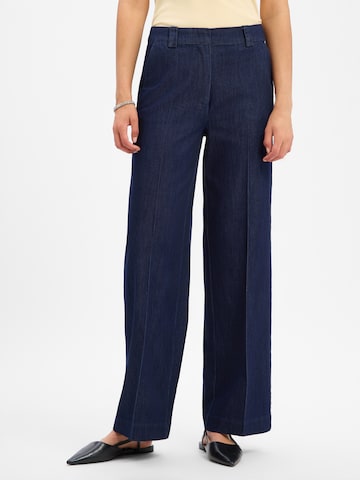 NÜMPH Wide leg Jeans 'Nualetta' in Blauw: voorkant