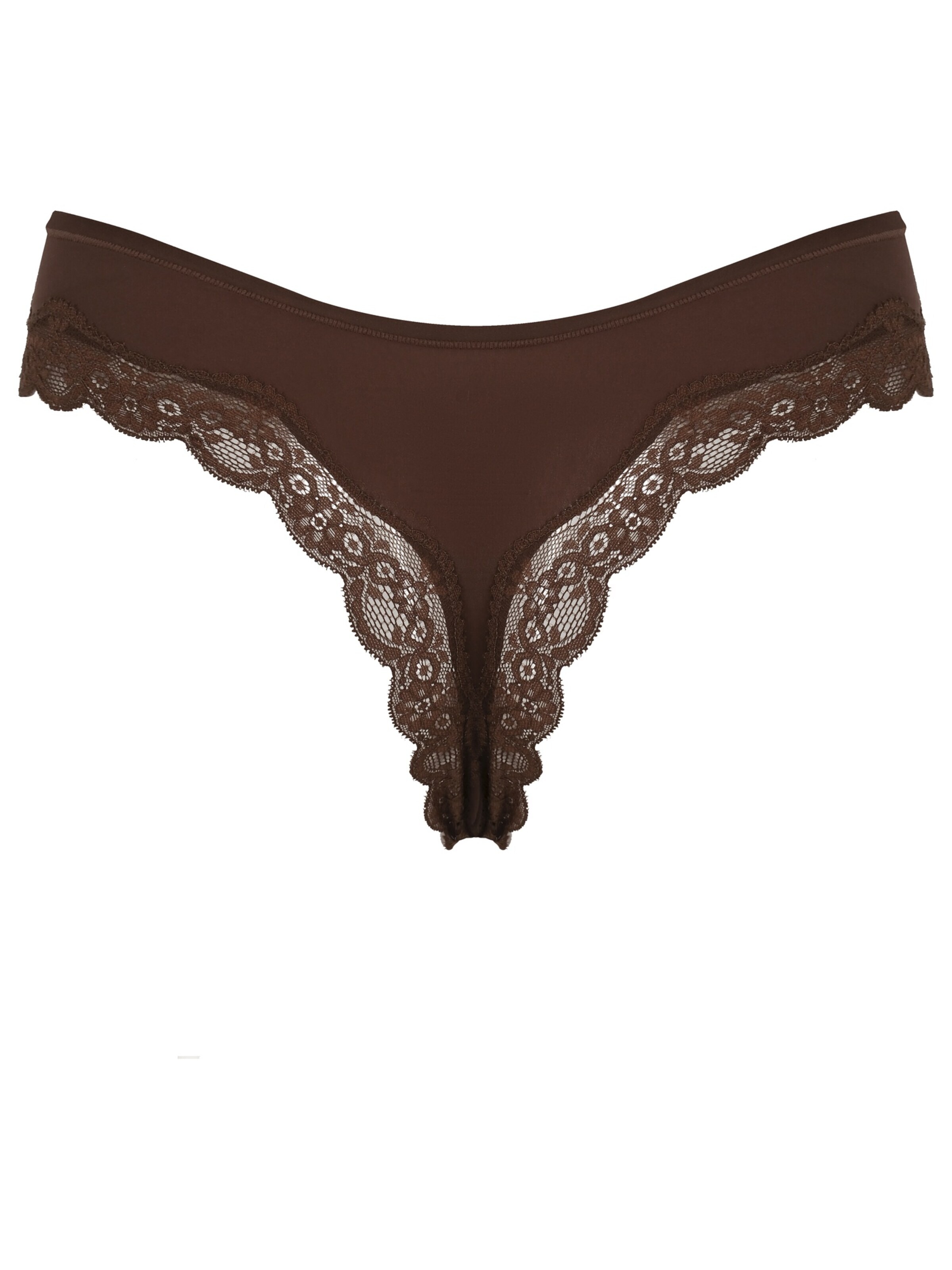 cfab - Tanga 'Lace Tanga' en marrón