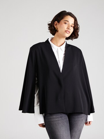 Persona by Marina Rinaldi Cape 'ZERBINO' in Black: front