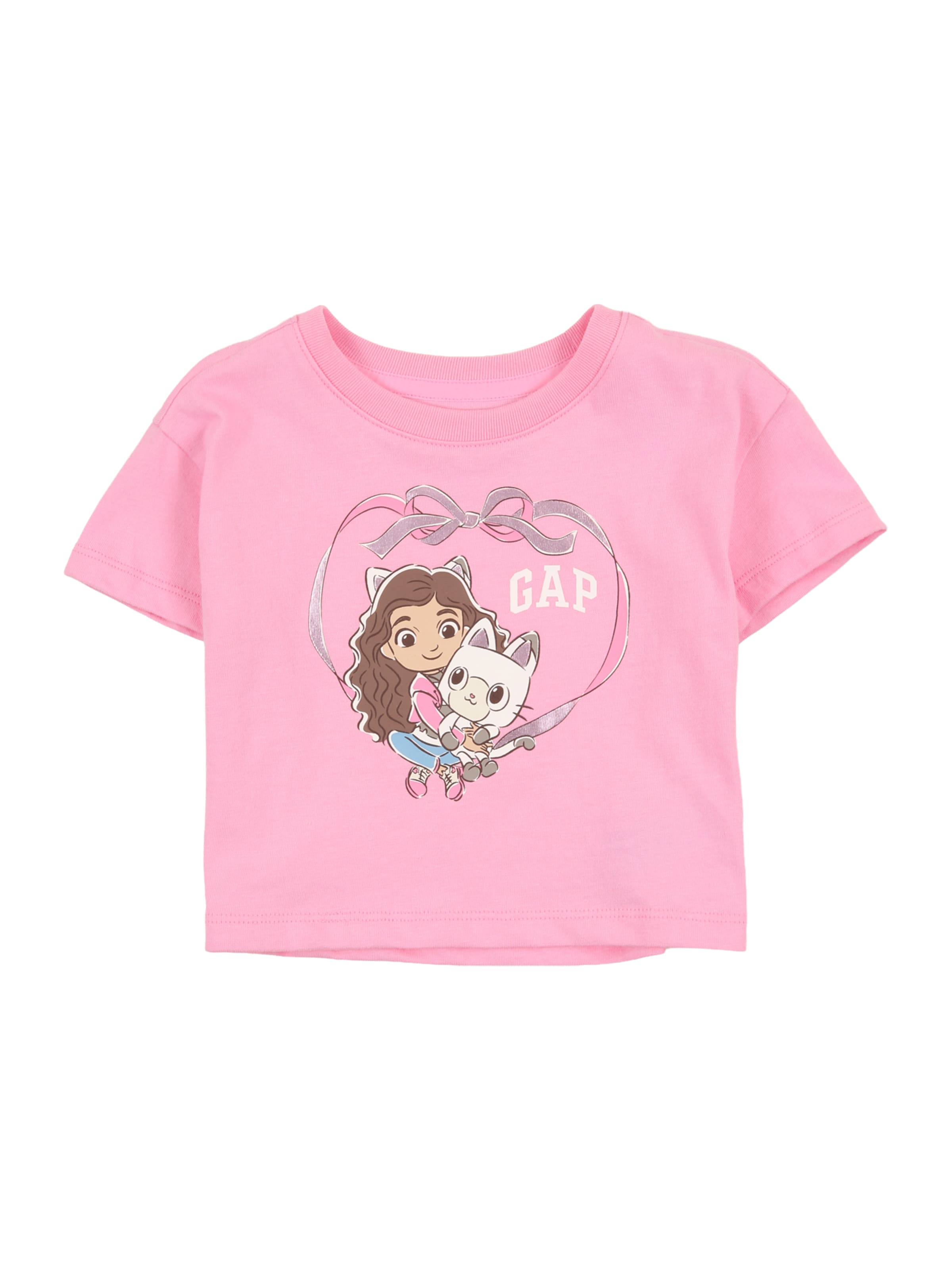 GAP Μπλουζάκι σε ροζ: μπροστά