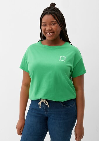 TRIANGLE Shirt in Groen: voorkant