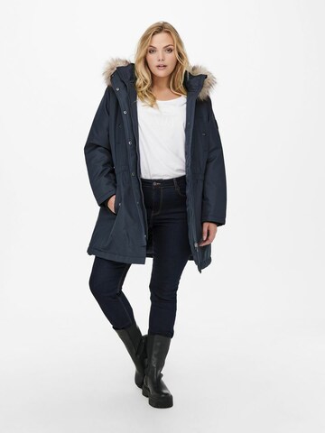 ONLY Carmakoma Winterparka 'Irena' in Blauw