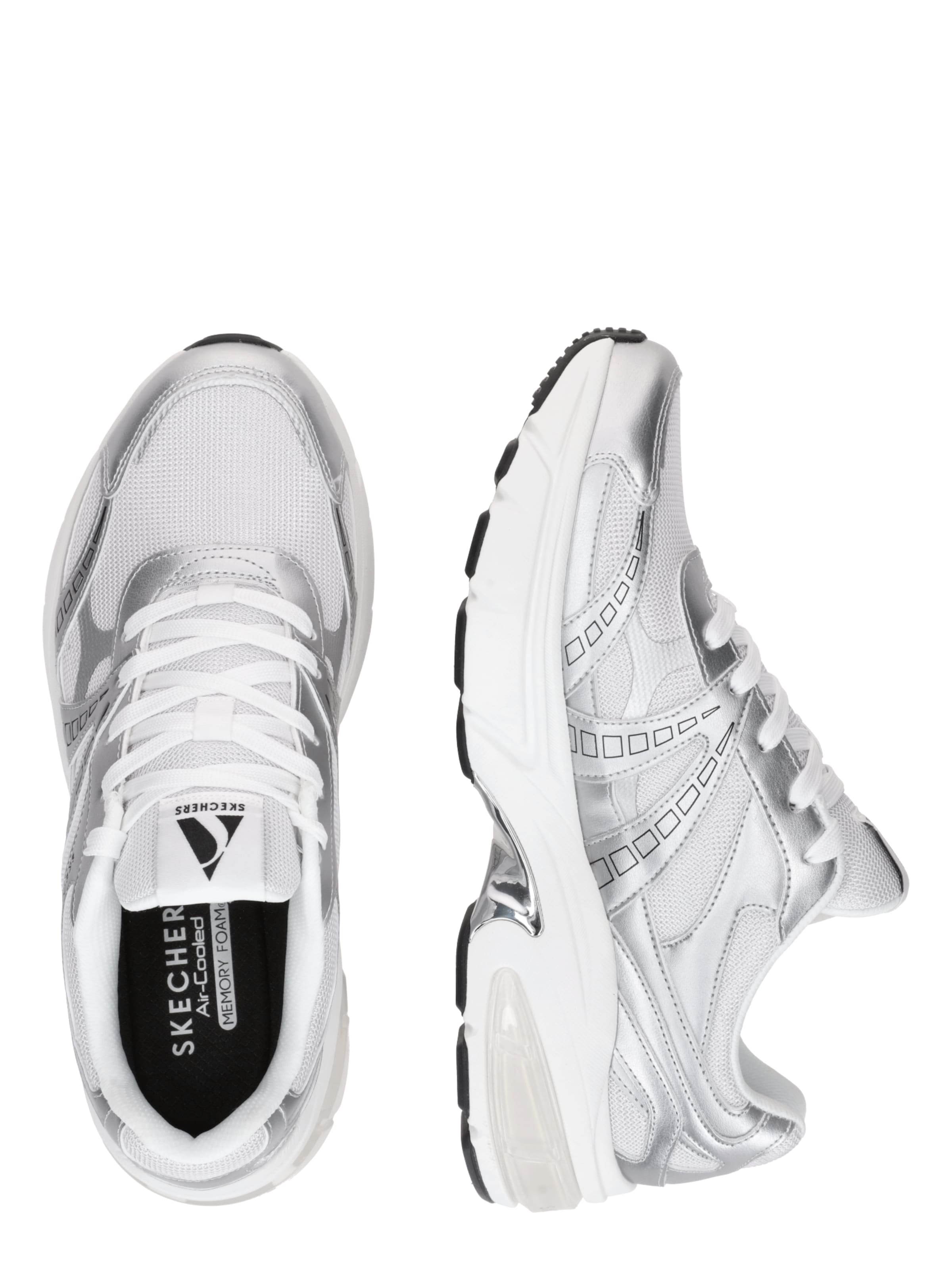 Sneaker low 'SHADOW-STELLAR 90' de la SKECHERS pe argintiu