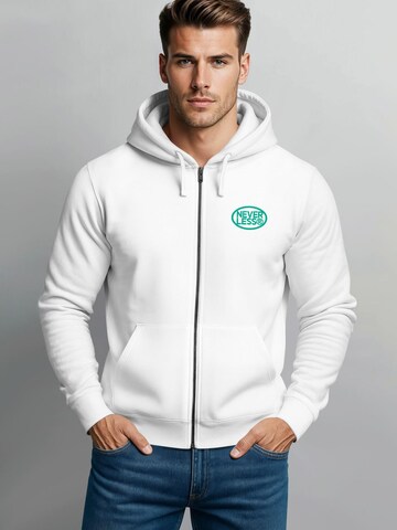 Neverless Zip-Up Hoodie 'Pool Locos' in White