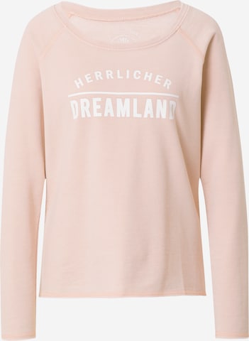 Herrlicher Sweatshirt 'Freyja' in Pink: front