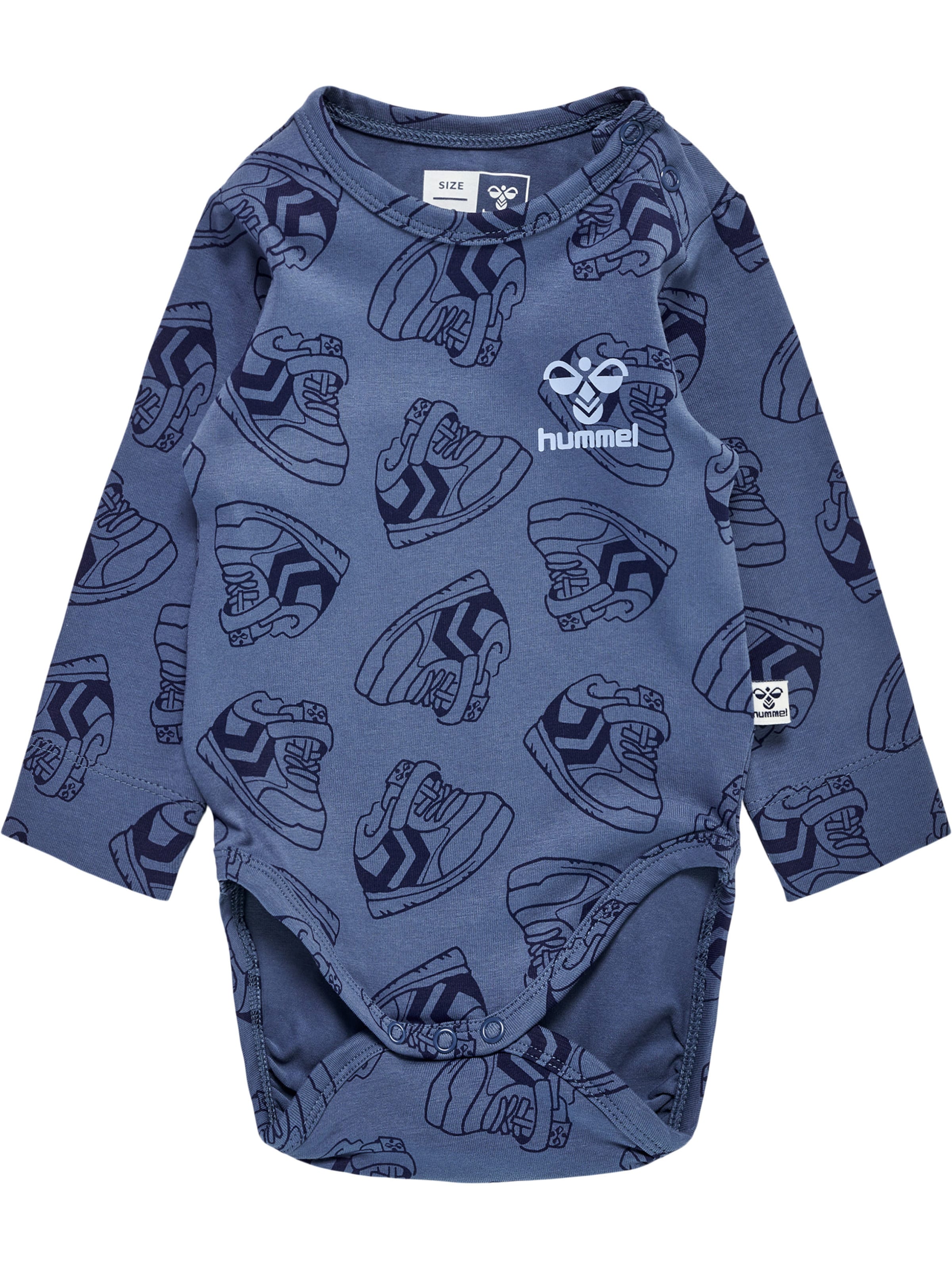 Hummel Sparkedragt/Body i blå: forside