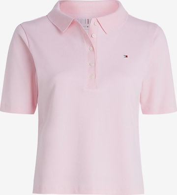Tricou de la Tommy Hilfiger Curve pe roz: față
