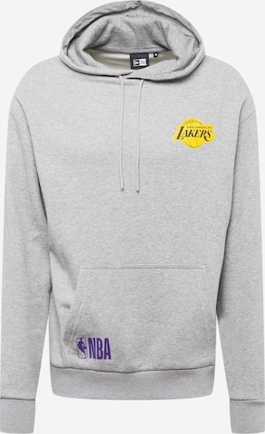 NEW ERA - Sweatshirt de desporto 'Los Angeles Lakers' em cinzento: frente