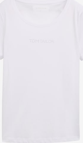 TOM TAILOR Футболка в Белый: спереди