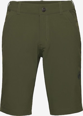 MAMMUT Outdoorshorts 'Hiking V' in Grün: Vorderseite