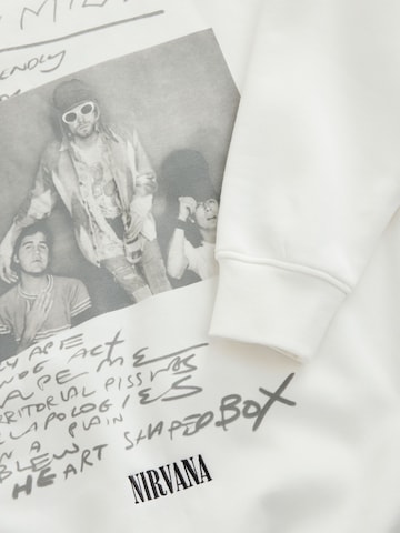 Next Sweatshirt 'Nirvana' in Weiß