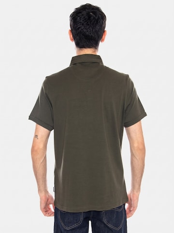 Barbour Shirt 'Premium Corpatch Tailored Polo Dark Olive'‌‌‌ in Grün
