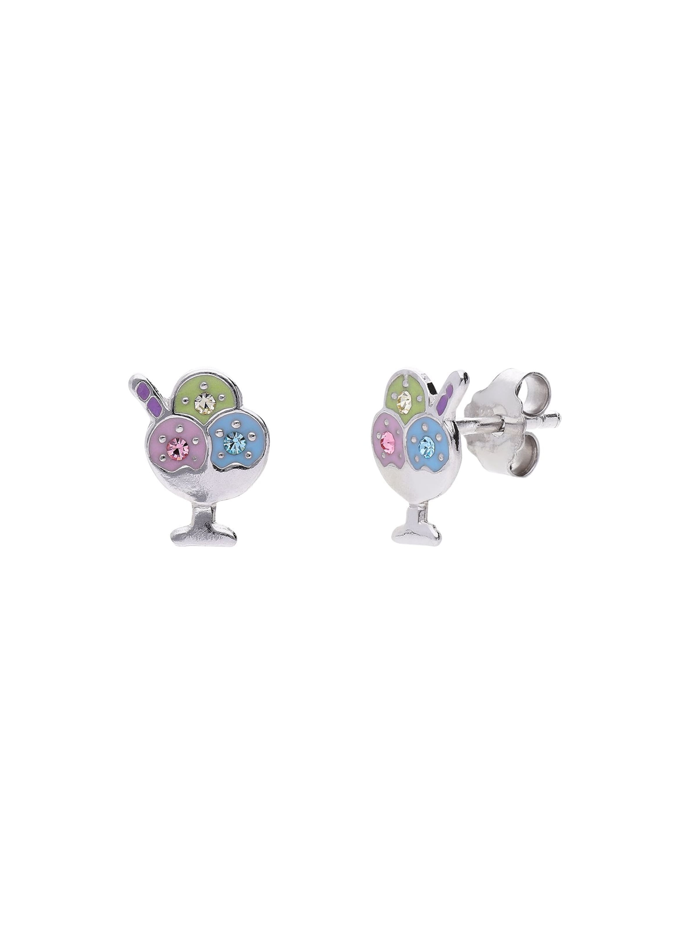 Lucardi Boucles d'oreilles en Onesize en argent, Vue avec produit