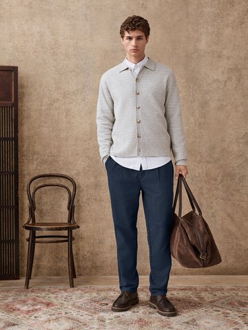 Next Обычный Брюки со складками в Синий