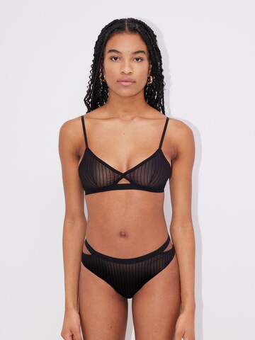 Triangle Soutien-gorge 'Hailey' LeGer by Lena Gercke en noir : devant