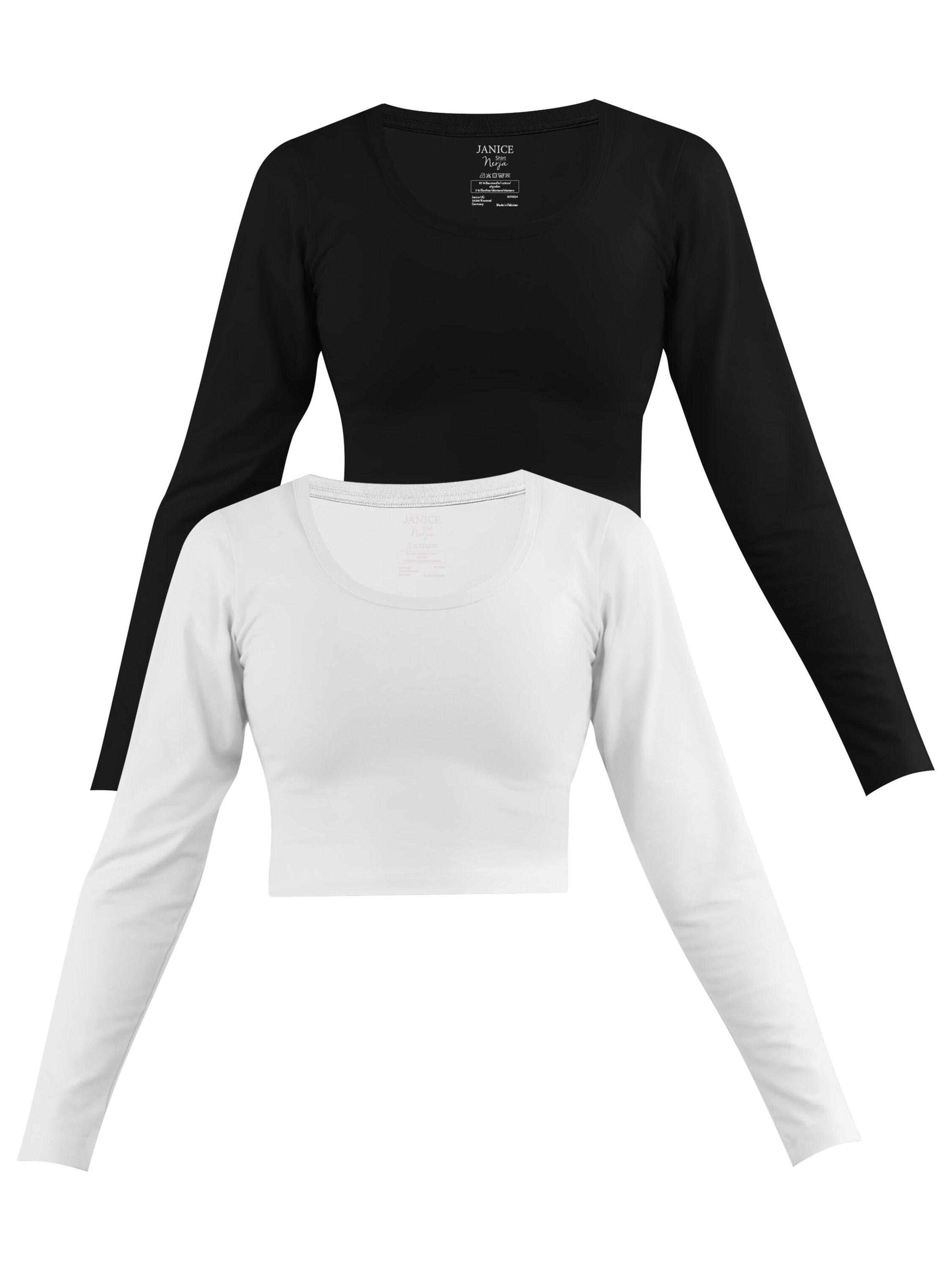 Janice Shirt 'Nerja' in Black: front