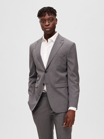 SELECTED HOMME Regular fit Suit Jacket in Grey: front