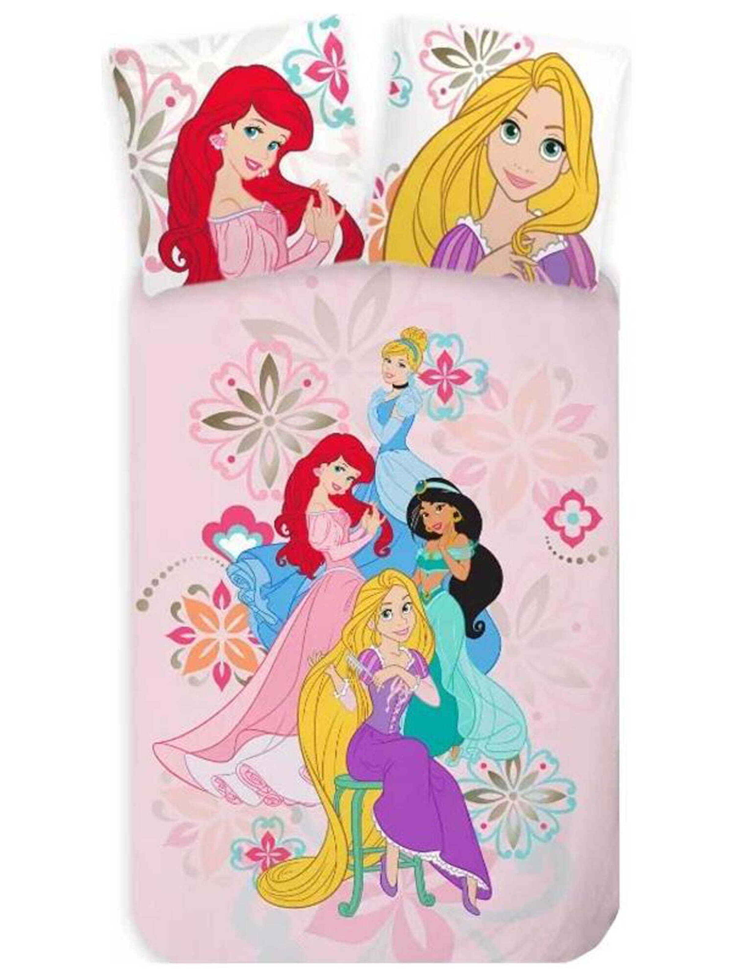 DISNEY Dekbedovertrek 'Prinzessinnen' in Roze