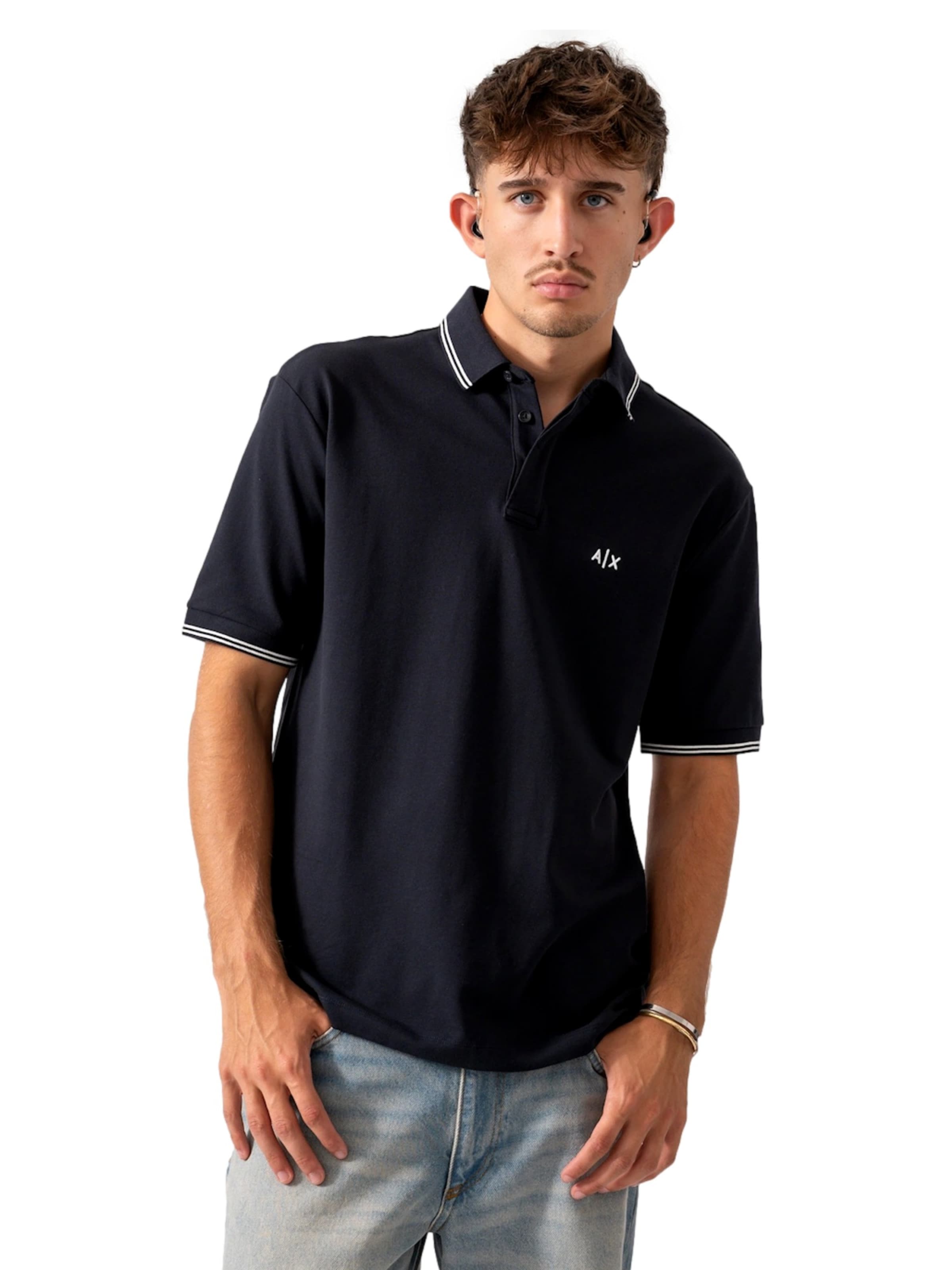 Maglietta di ARMANI EXCHANGE in blu: frontale