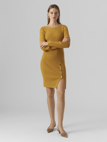 VERO MODA Kleid 'ABA' in Gelb