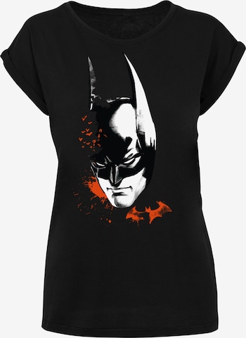 Maglietta 'DC Comics Batman Arkham Knight Bats Face' di F4NT4STIC in nero: frontale