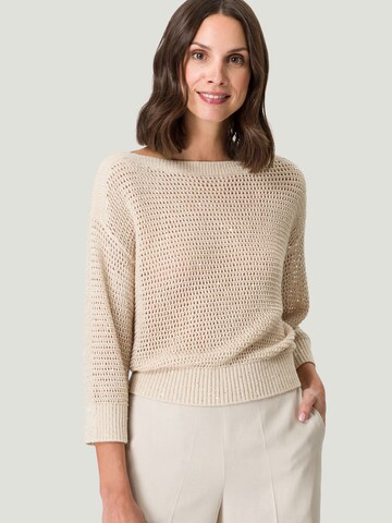 zero Pullover in Beige: Vorderseite