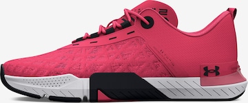 UNDER ARMOUR Athletic Shoes 'Tribase Reign 5' in Pink: front