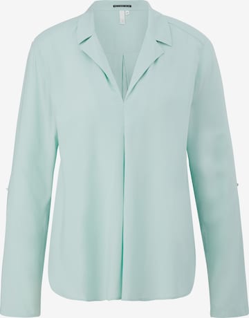 QS Blouse in Blauw: voorkant