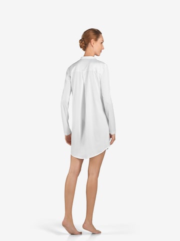 Hanro Langarm Nachthemd ' Cotton Deluxe 90cm ' in Weiß